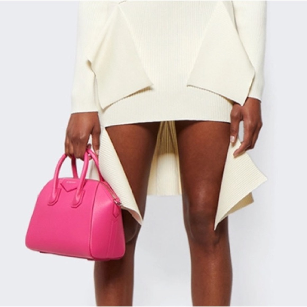 Givenchy Shiny Lord Calfskin Mini Antigona in Hot Pink - Picture 3 of 15